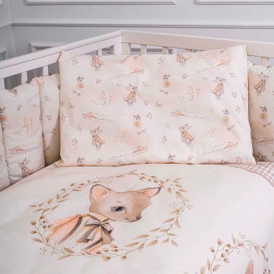 Комплект постельный Винтаж пододеяльник простыня наволочка Lappetti 3120/4 бежевый 1